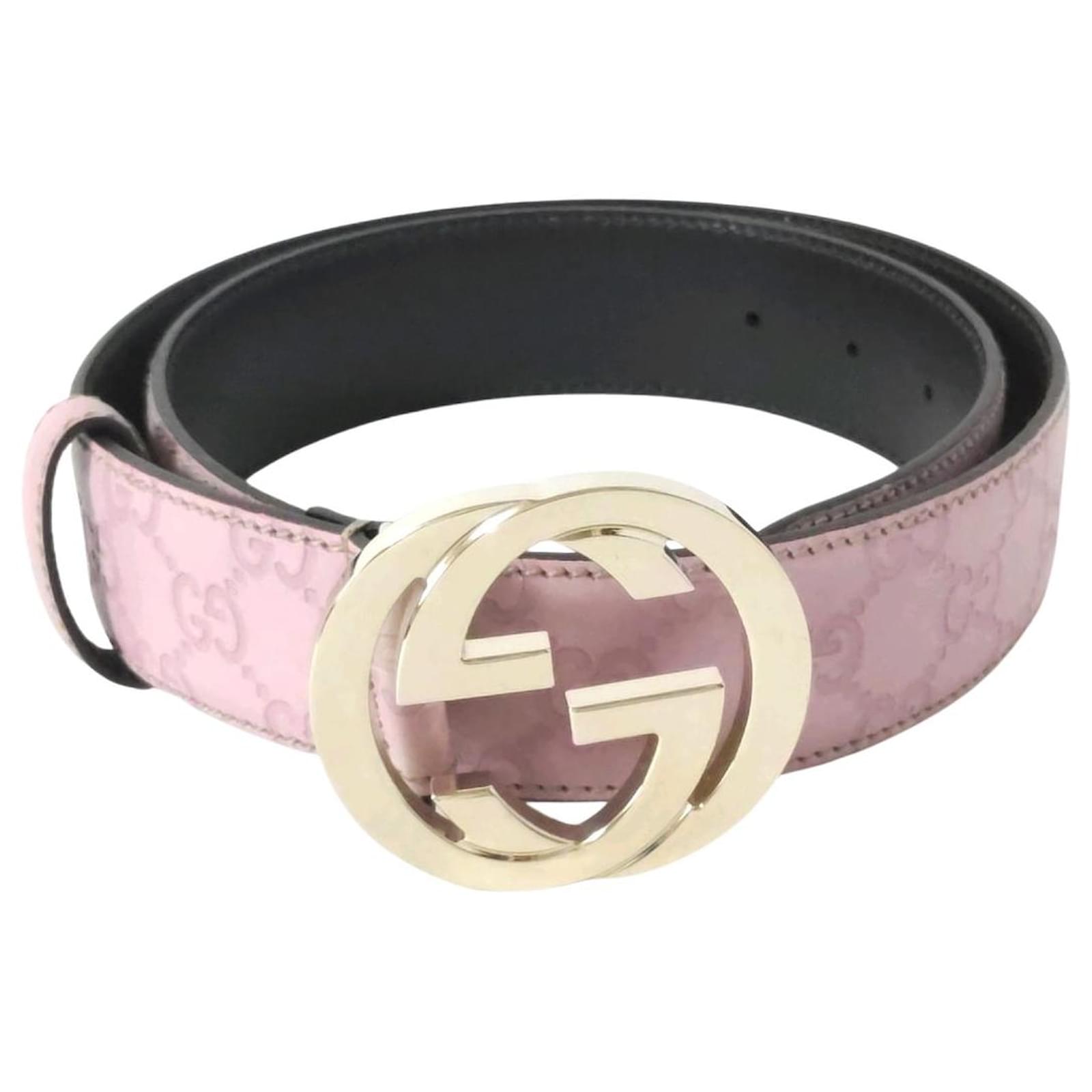 Gucci lined g Pink Leather ref.790171 - Joli Closet
