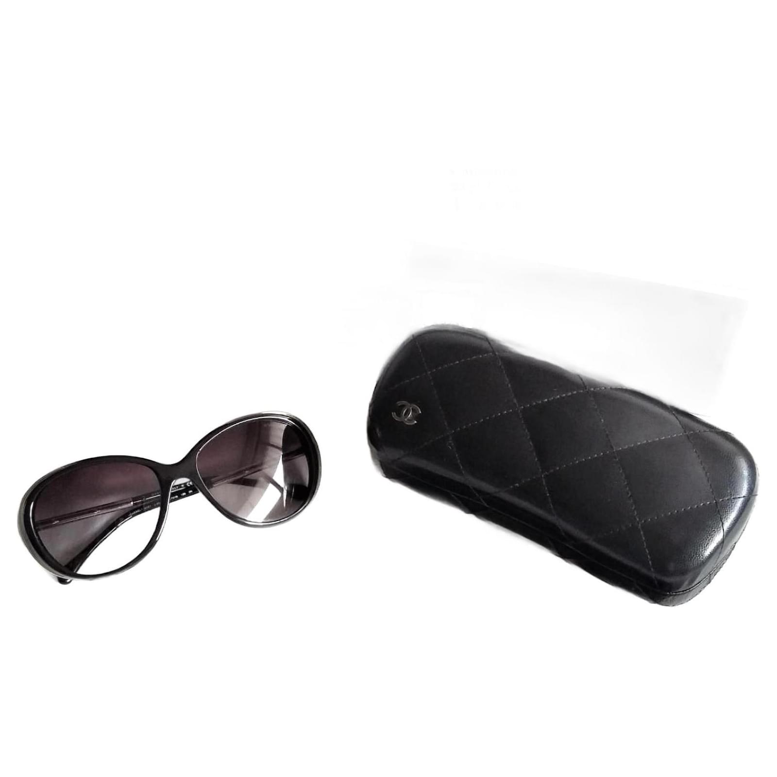 Authentic Chanel Sunglasses 5203A Black CC w/Hard Case – Relics to  Rhinestones