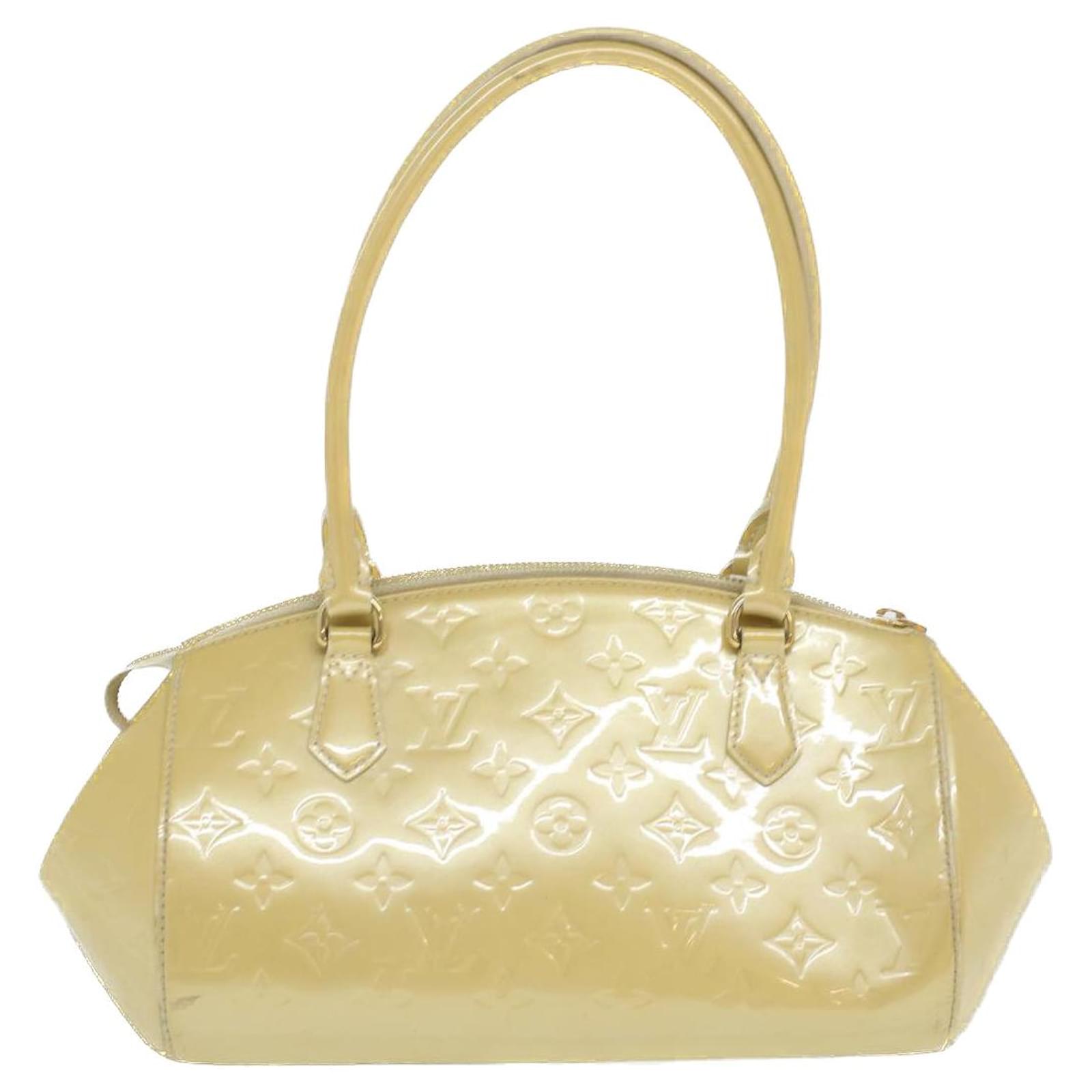 Sherwood patent leather bag Louis Vuitton Yellow in Patent leather -  35479380