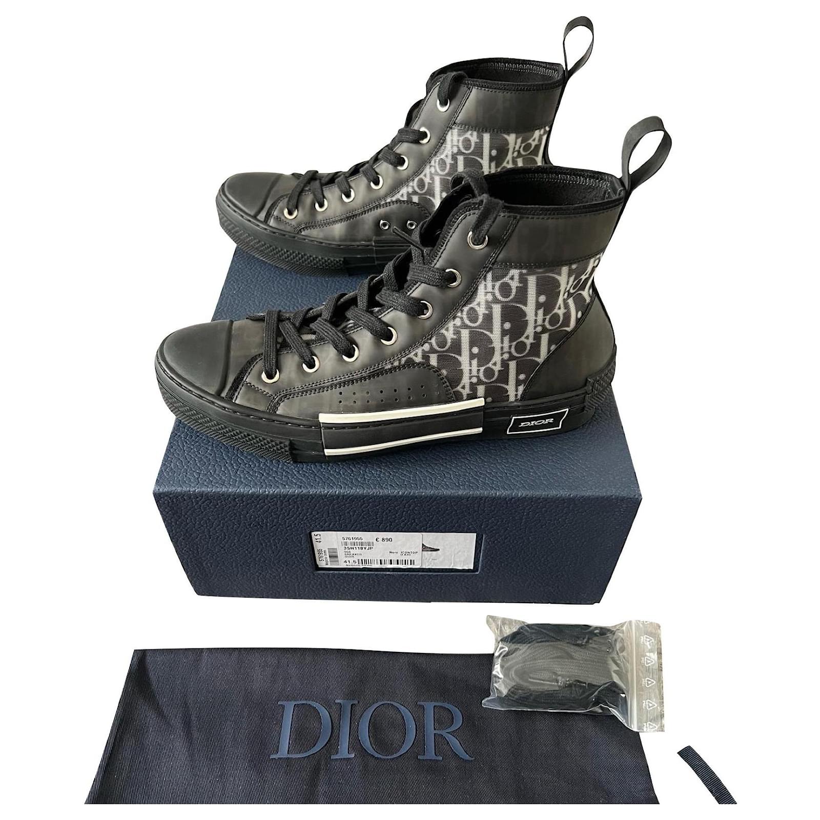 Giày Dior B23 Hightop Sneaker Dior Oblique Canvas 3SH118YJPH069  LUXITY