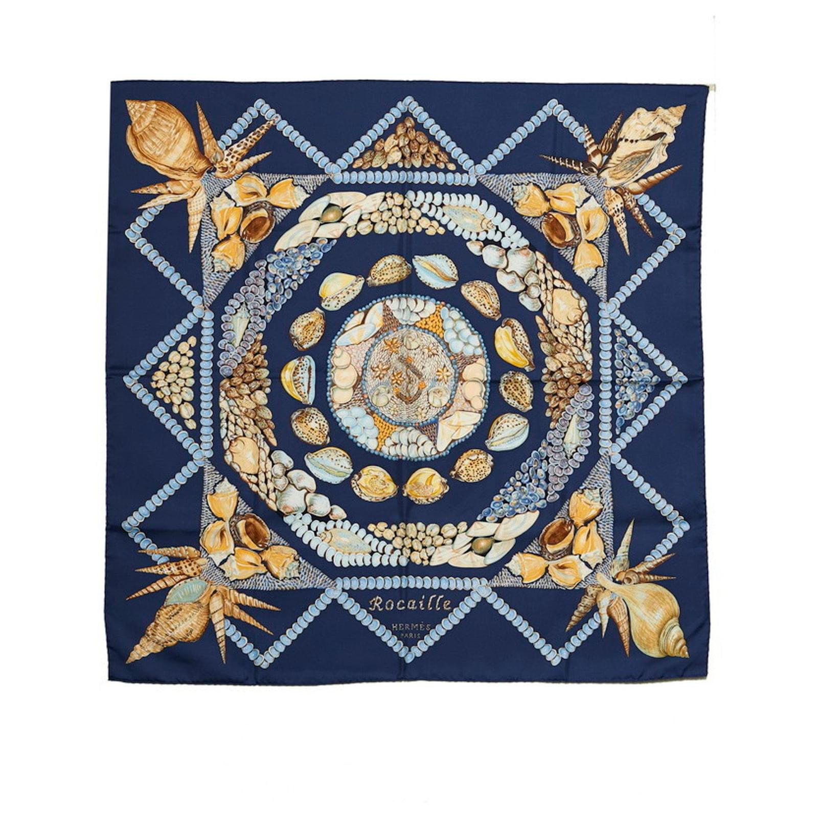 Carré de coton marine  - Orice Paris