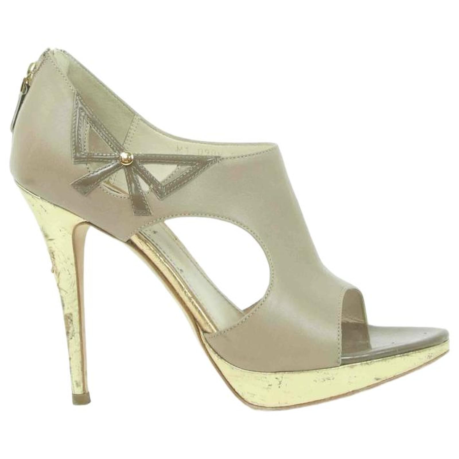 Dior heels 38 Beige Leather ref.800631 - Joli Closet