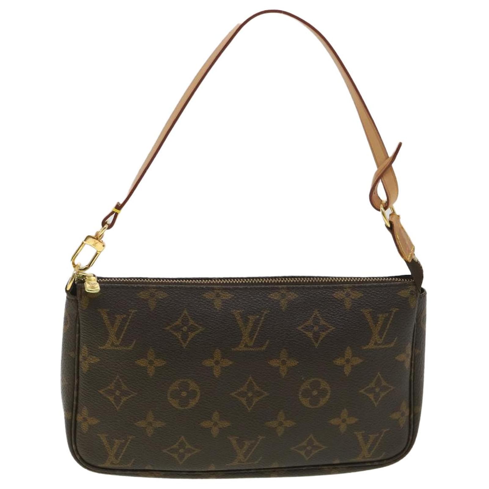 Louis Vuitton Pochette accessoires Shoulder Bag Brown Cloth ref
