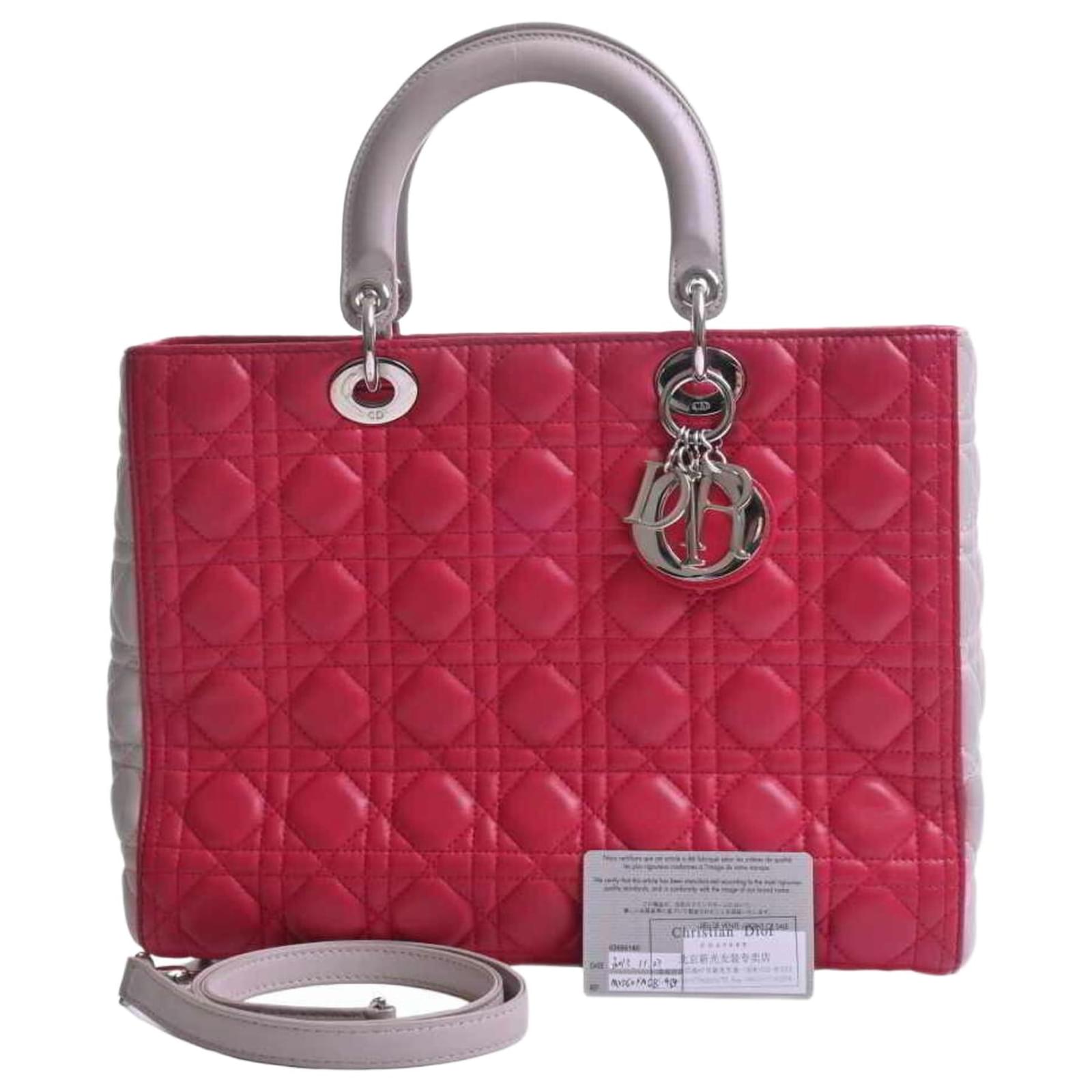 Dior Lady Dior Multiple colors Leather ref.800800 - Joli Closet