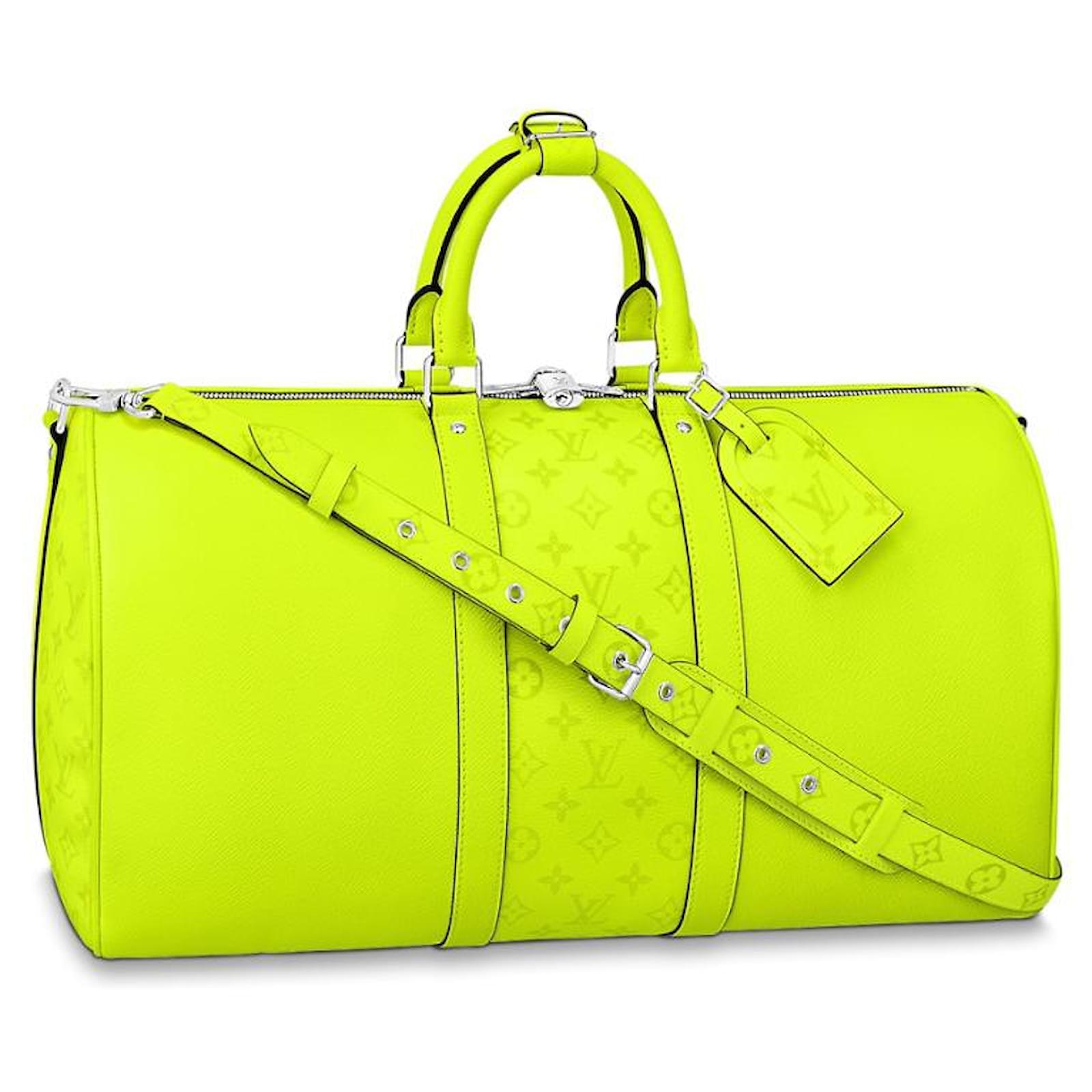 Louis Vuitton LV Keepall Taigarama yellow new ref.800916 - Joli Closet
