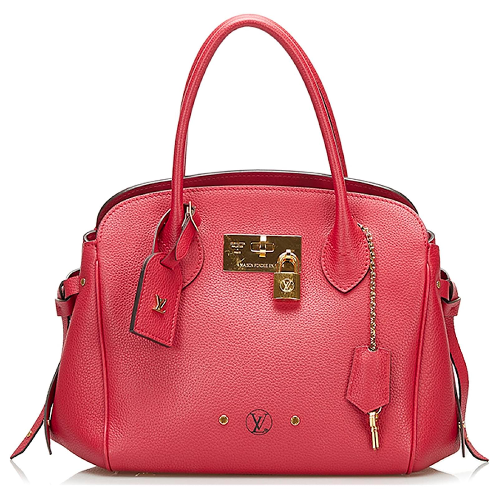 Louis Vuitton Red Veau Nuage Milla PM Leather Pony-style calfskin  ref.800957 - Joli Closet