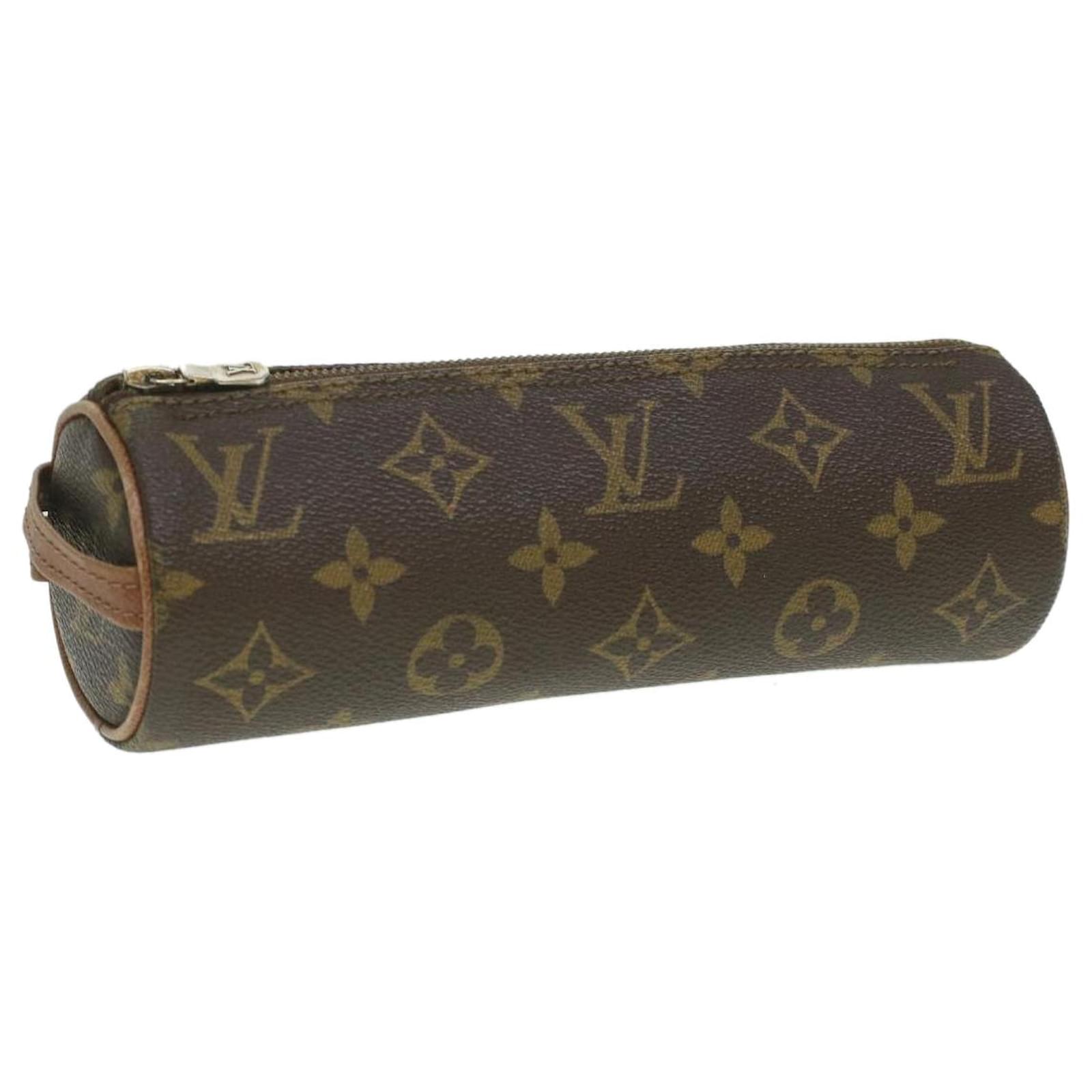 LOUIS VUITTON Epi Sellier Dragonne Clutch Bag Black M52612 LV Auth rh024