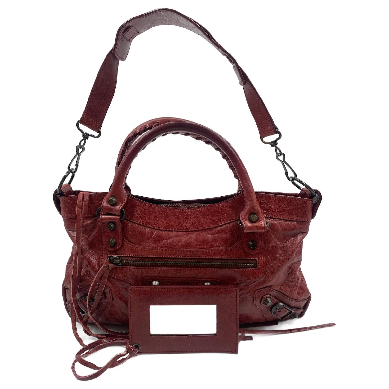 Balenciaga Red Lambskin Leather ref.801263 - Joli Closet