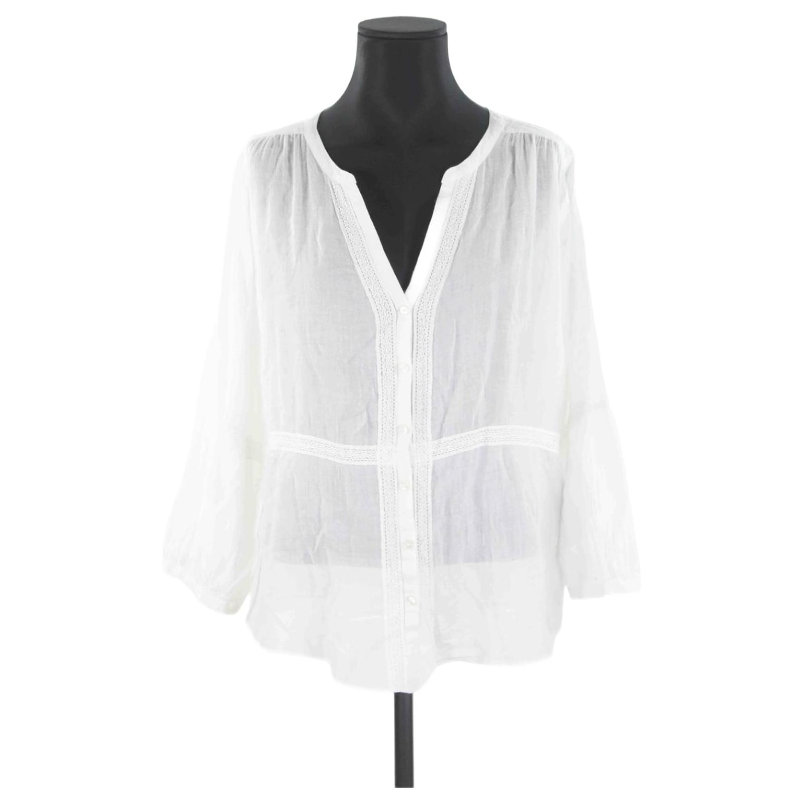 Top Berenice 40 White Cotton ref.801270 - Joli Closet