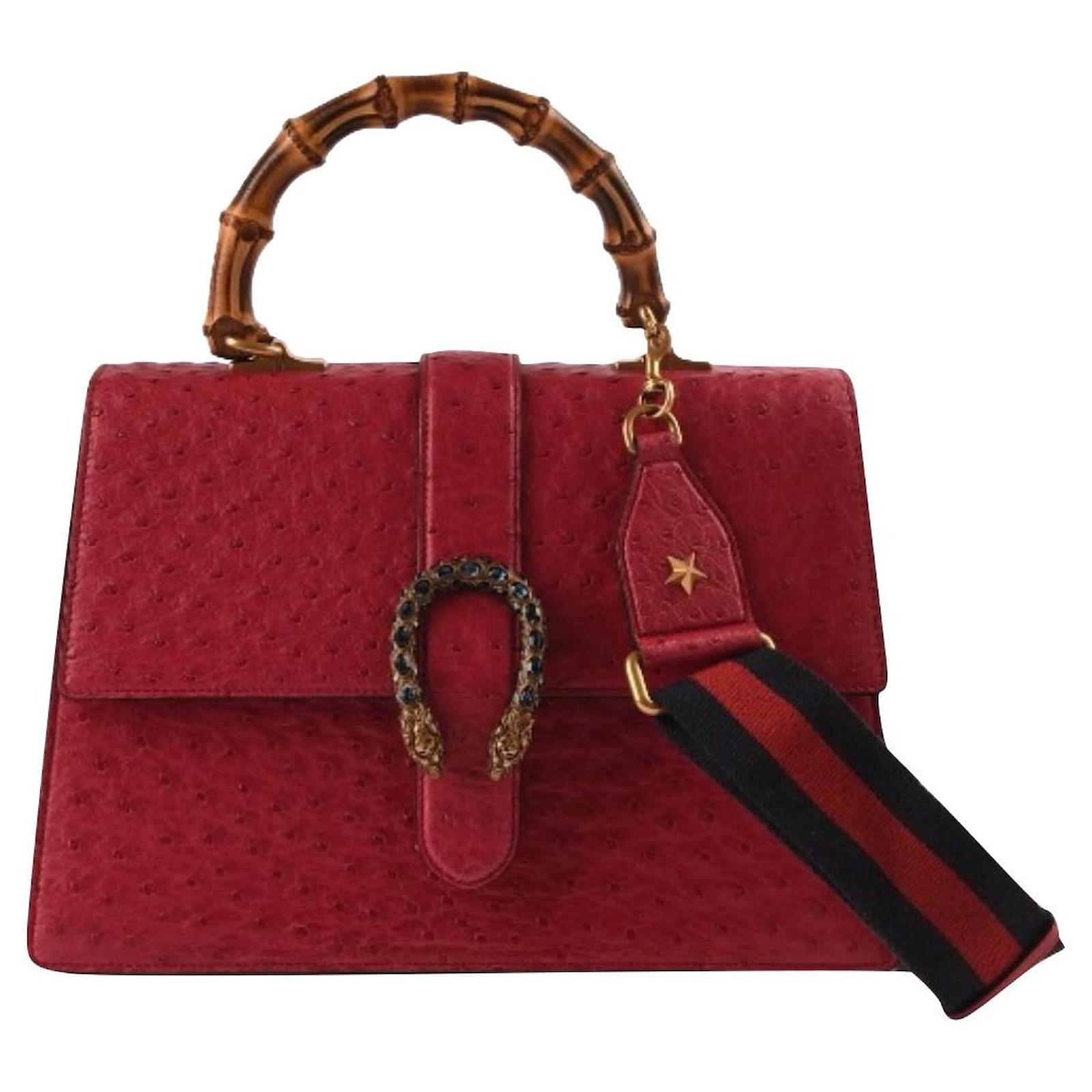 Dionysus Gucci Handbags Red Leather ref.802152 - Joli Closet