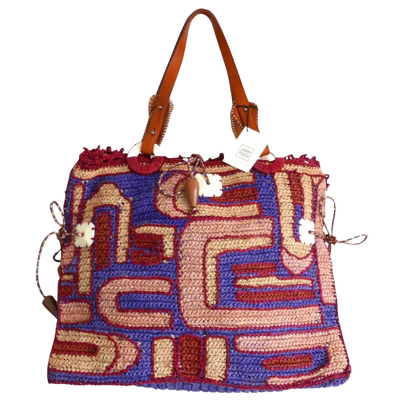 Jamin Puech raffia tote bag Multiple colors Straw ref.802253