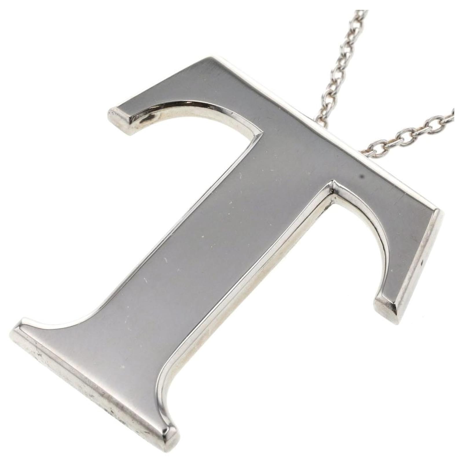 Tiffany & Co. TOYOTA ティファニー コラボ T字型 Tiffany & Co Toyota Collaboration T Logo Necklace Silvery