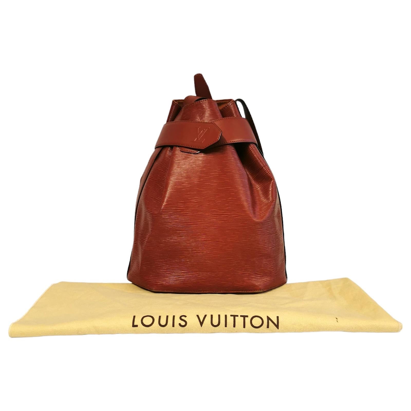 Borsa a spalla Louis Vuitton Noè MM Pelle epi rossa