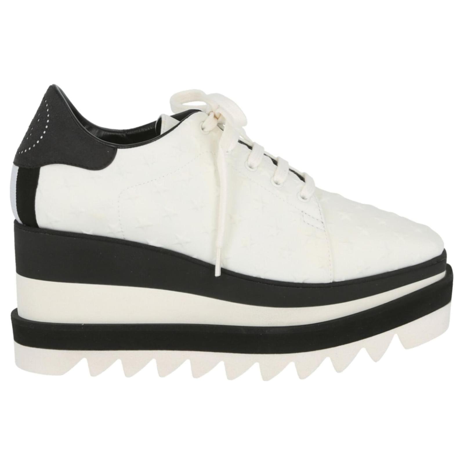 スニーカー Stella McCartney White alter mat Sneak-Elyse sneakers White Sneak-Elyse Platform Sneakers by Stella McCartney on Sale