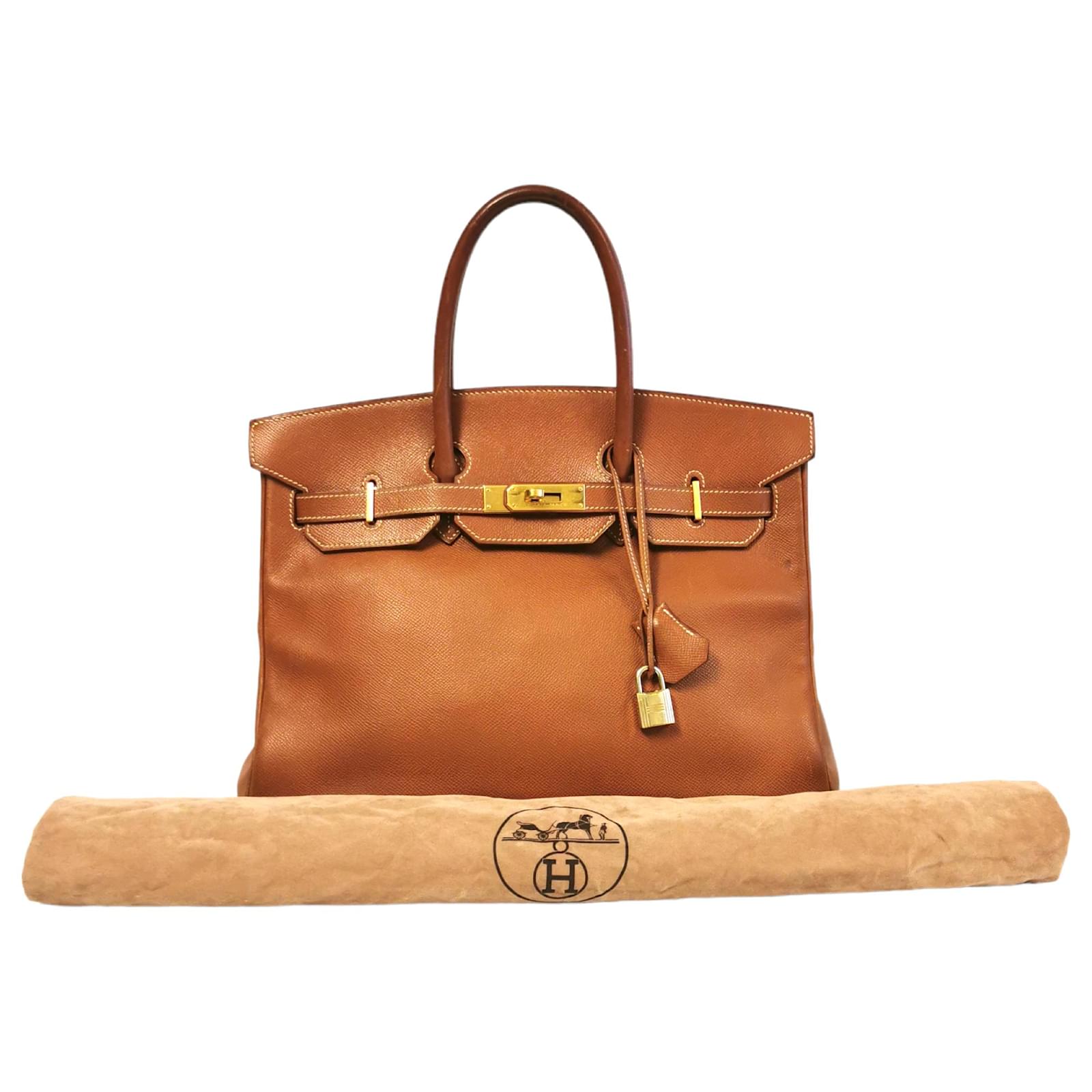 Hermès Birkin 35 Brown Courchevel Gold Leather ref.803515 - Joli Closet