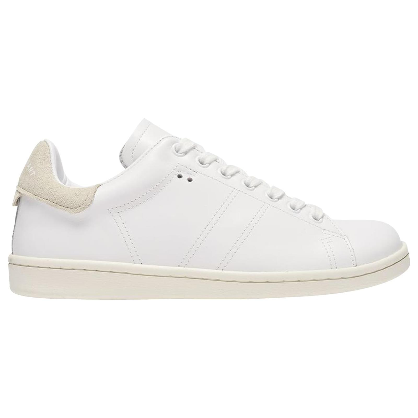 melk wit Standaard vlotter Isabel Marant Bart Sneakers in White Leather ref.803639 - Joli Closet