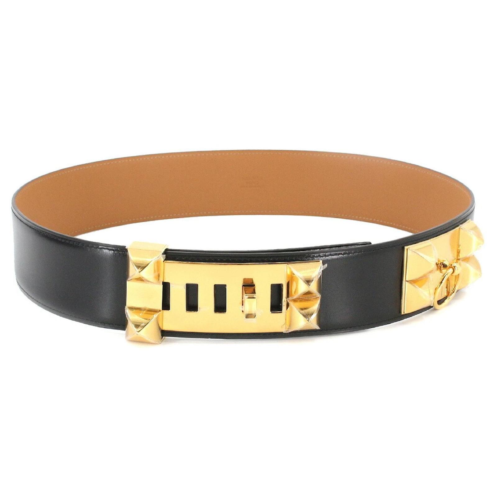 Hermès Black Leather ref.803822 Joli Closet