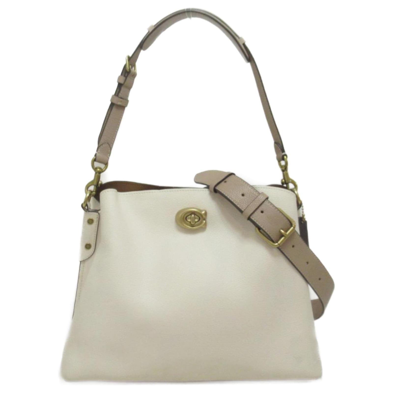 Coach White Leather  - Joli Closet