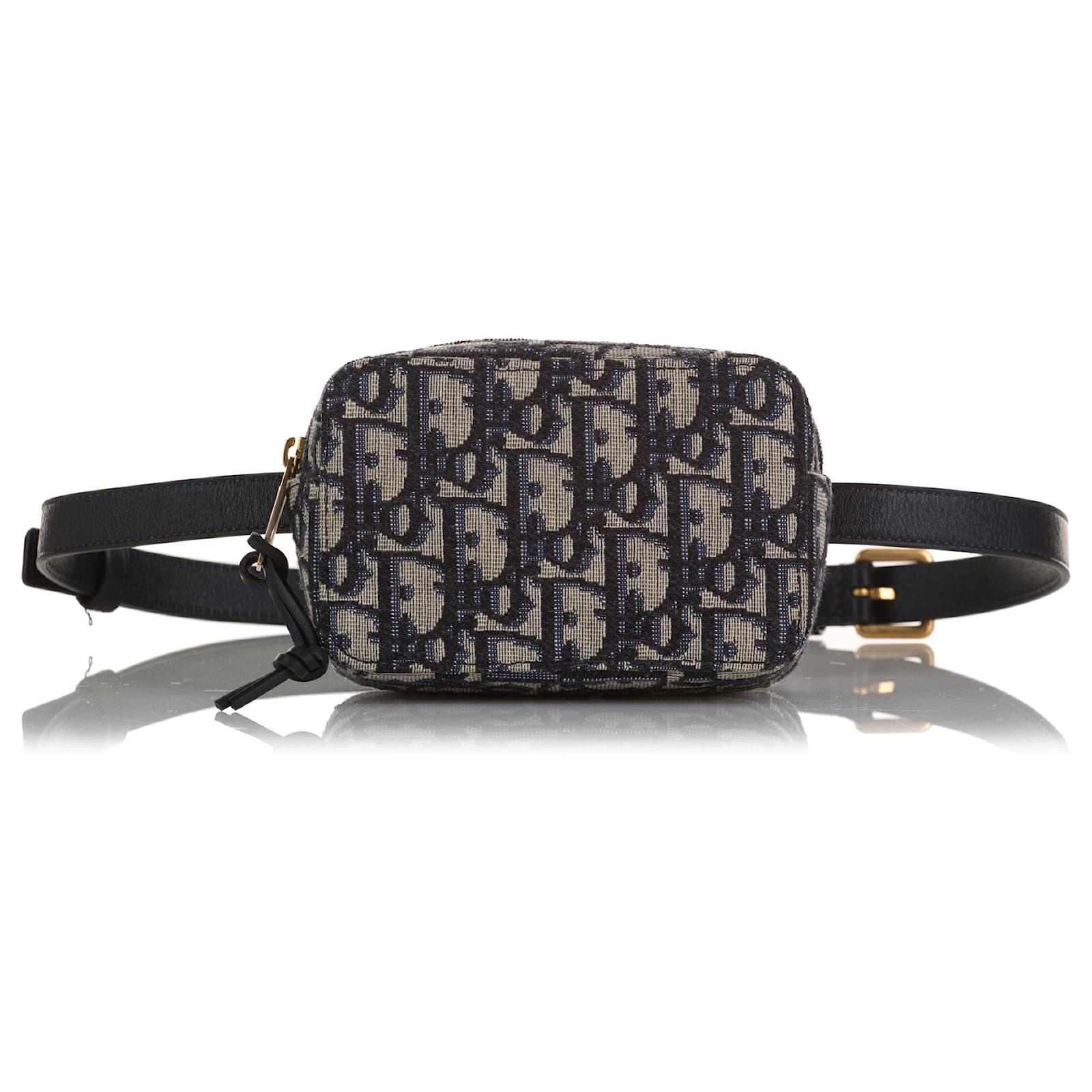 Dior x Kenny Scharf Pouch with Shoulder Strap Beige/Black in Jacquard  Canvas with Ruthenium-finish Brass - US