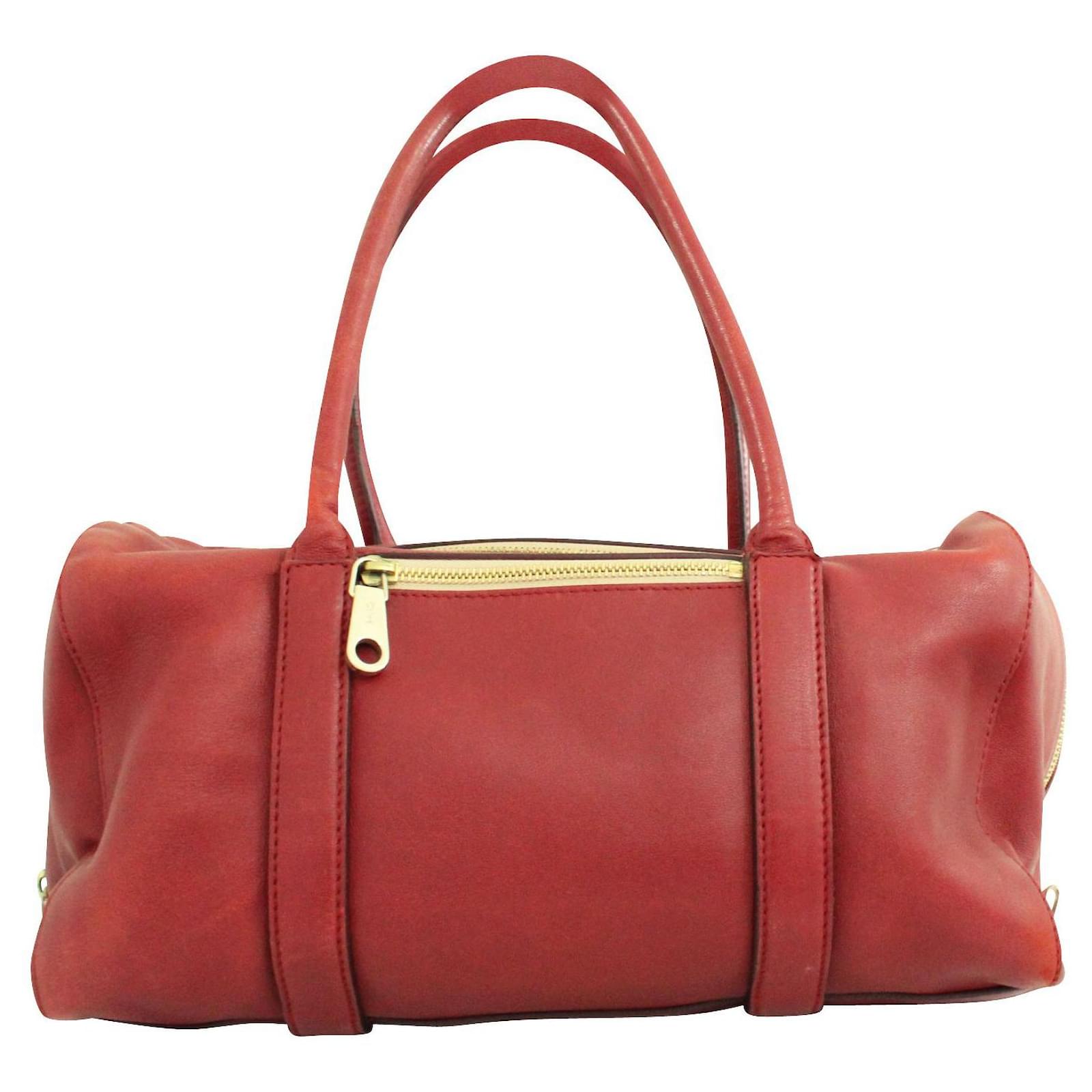 Chloé Red Leather Madeleine Tote Bag ref.805189 - Joli Closet