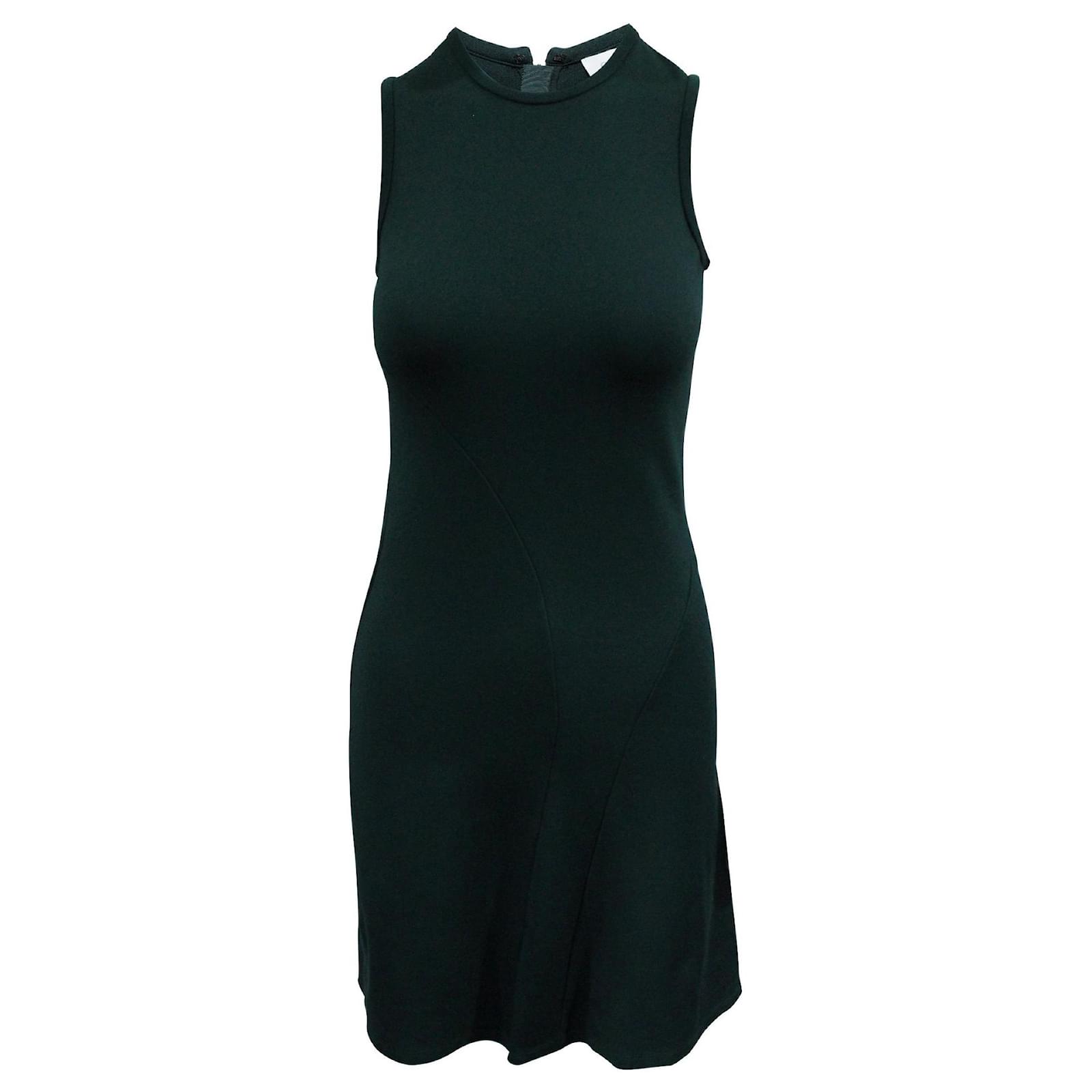 Calvin Klein Slim Fit Bottle Green Sleeveless Dress Modal Cellulose fibre  ref.JC805192 (Sold) - Joli Closet