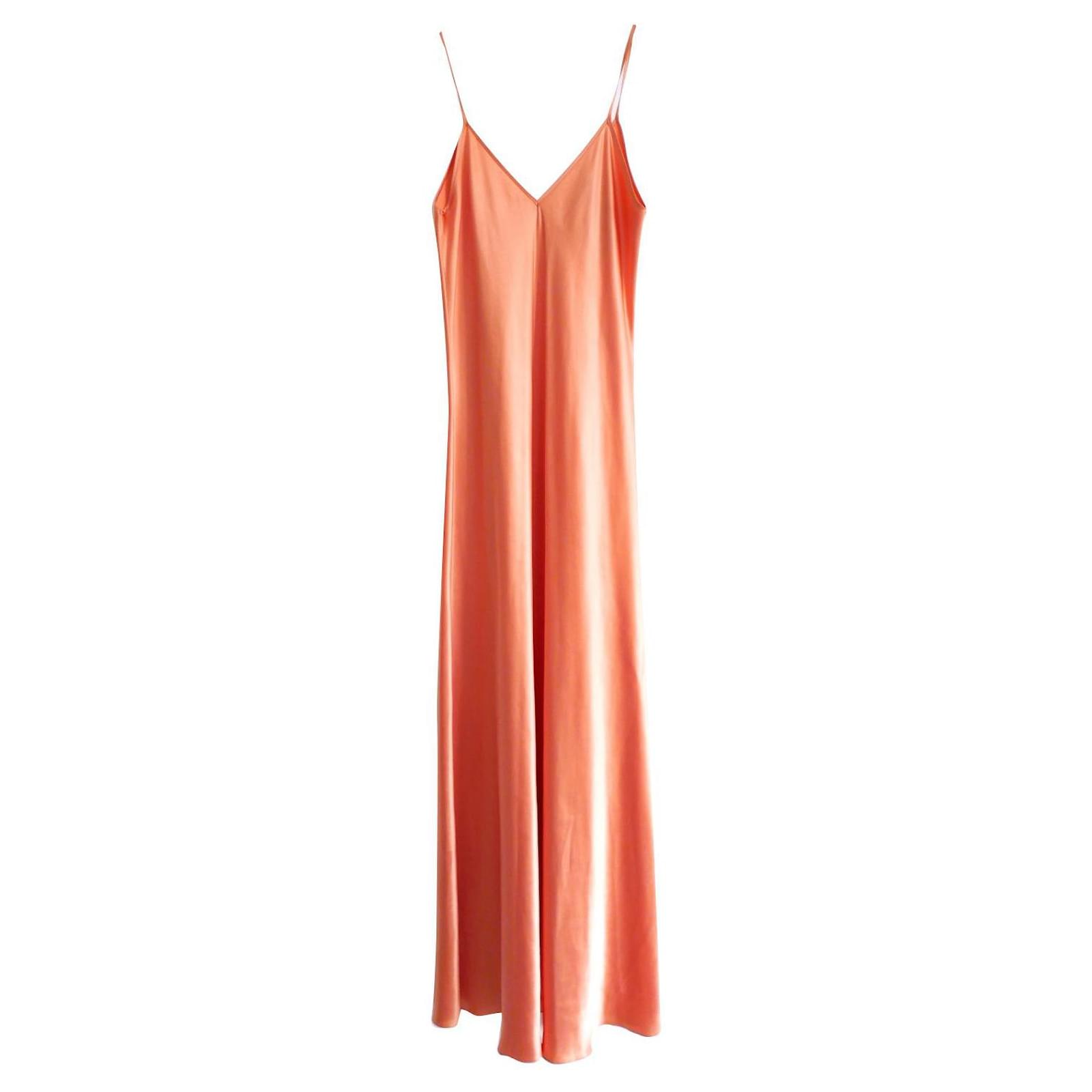 Peach slip dress best sale