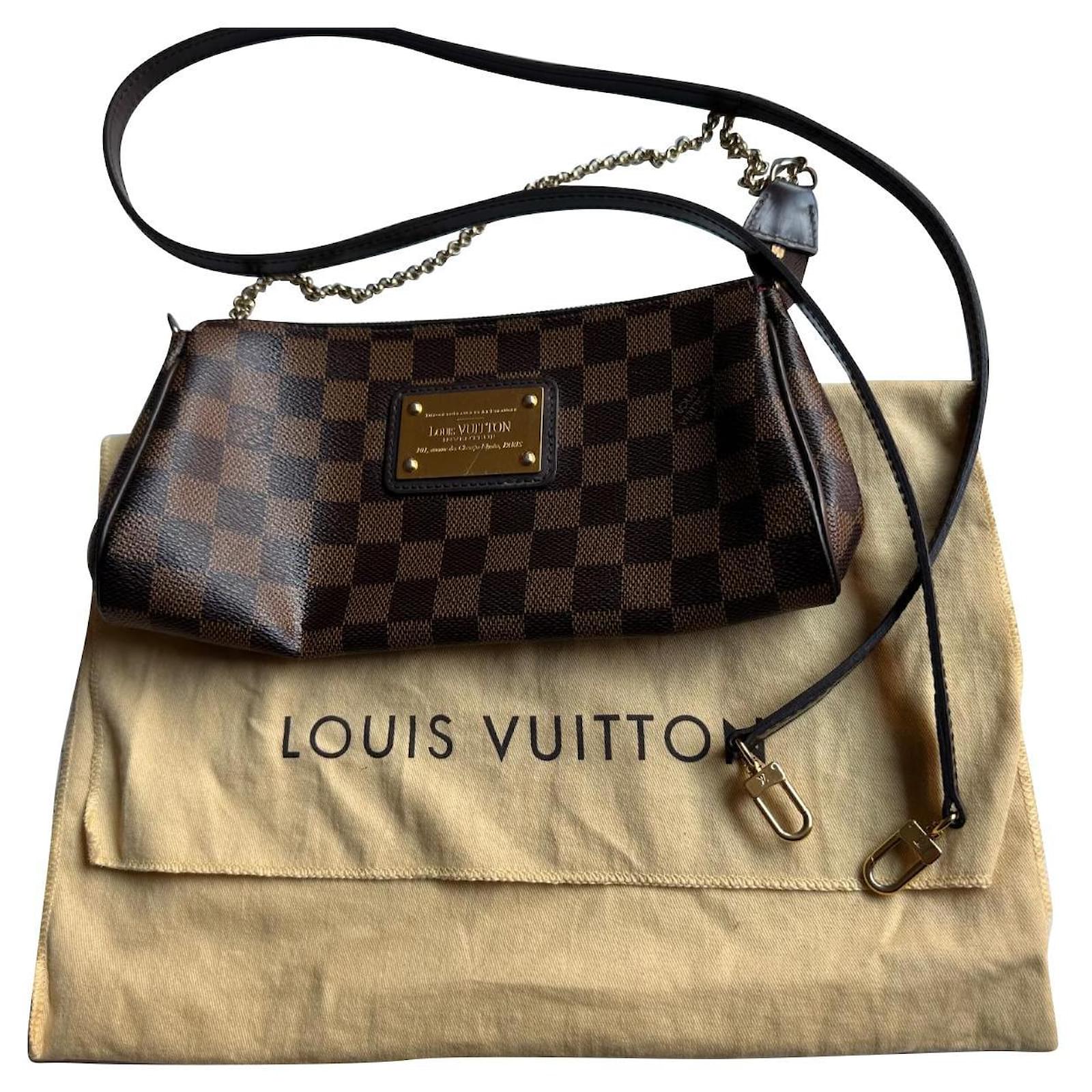 sac a main louis vuitton eva n55214 toile damier azur