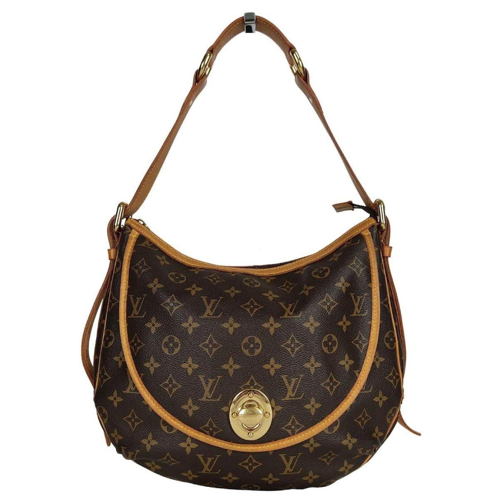 Sac port?� ?�paule Louis Vuitton Tulum GM Monogram Toile Marron ref.805865 - Joli Closet