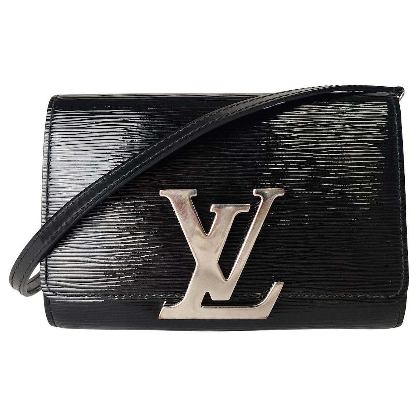 Louis Vuitton Patent Leather Wallet With Shoulder Strap