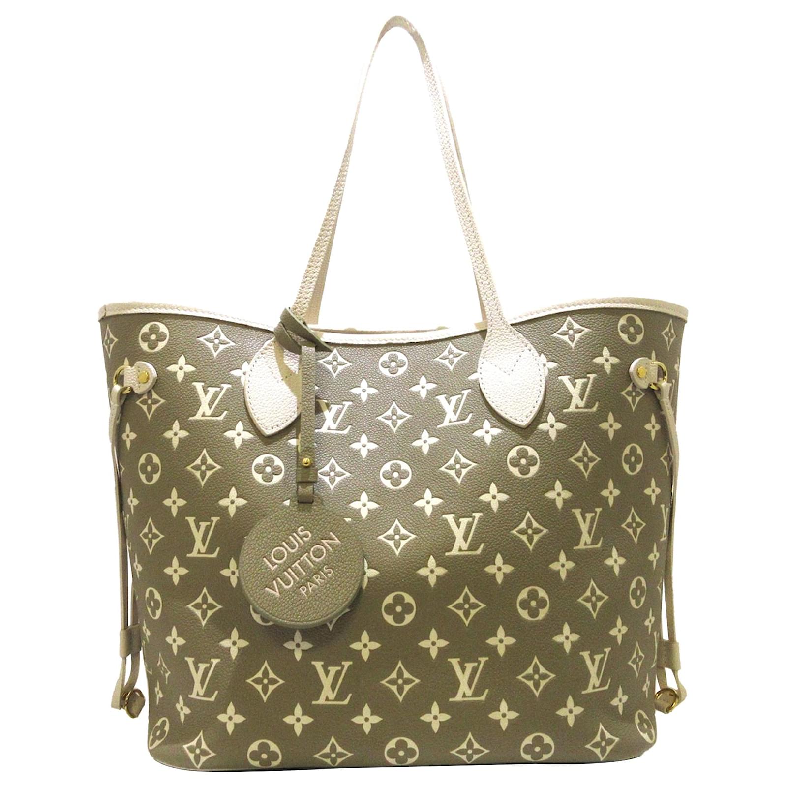 NEW Louis Vuitton Spring In The City KAKI AND BEIGE Neverfull MM