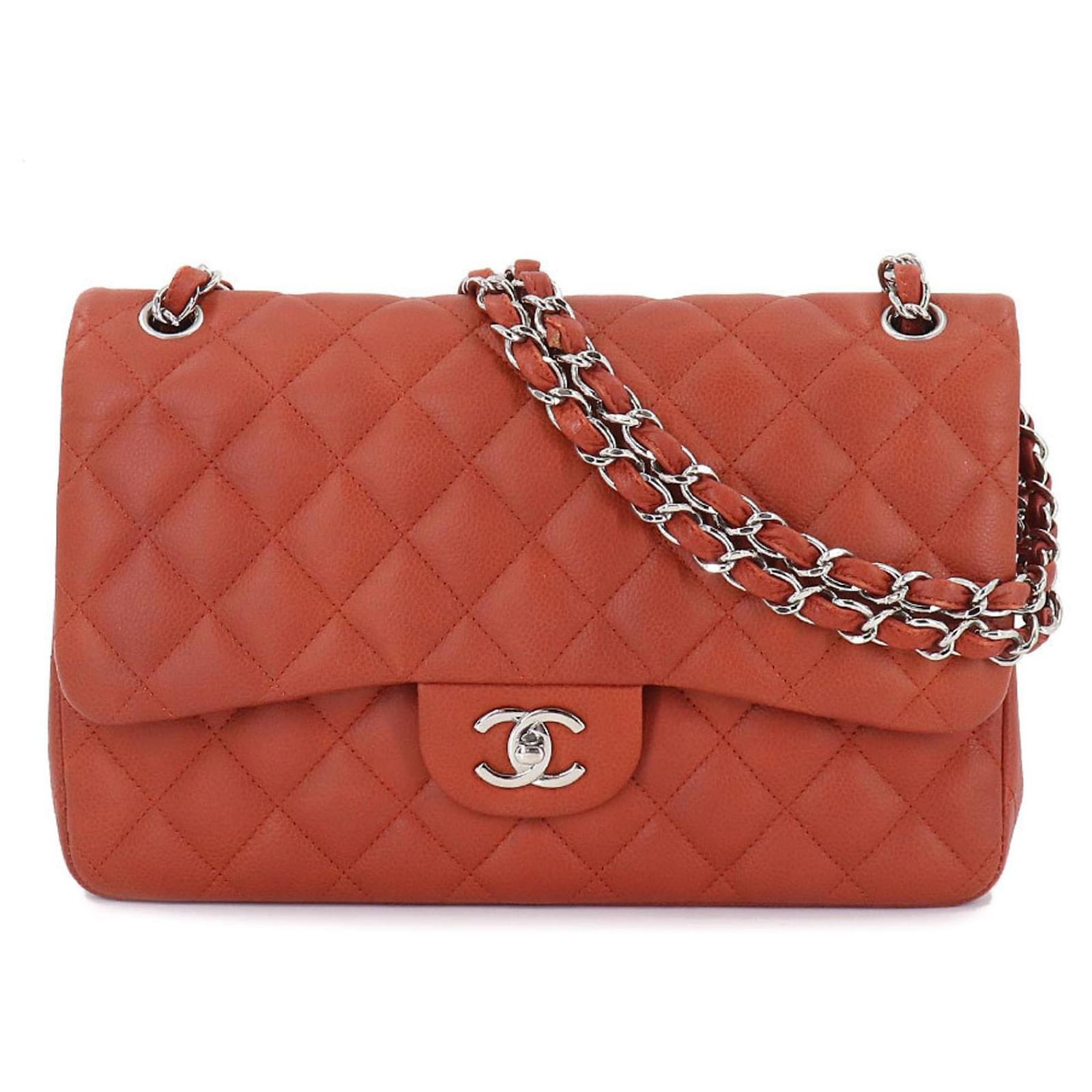 Chanel Double flap Red Leather ref.806634 - Joli Closet