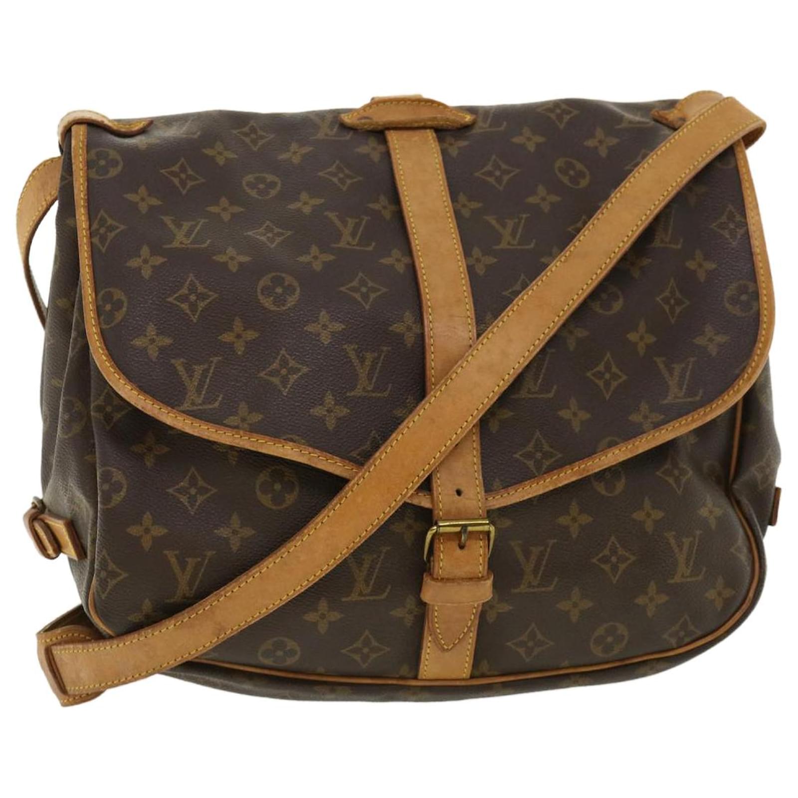 Auth Louis Vuitton Monogram Saumur 35 M42254 Women's Shoulder Bag