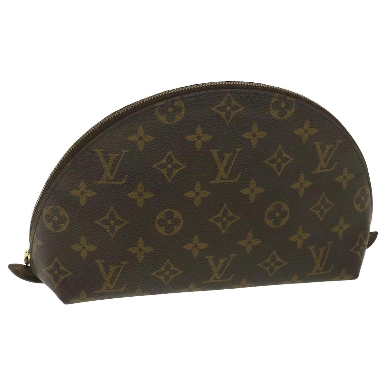 Louis Vuitton Monogram Trousse Demi Ronde Pouch M47520 Lv