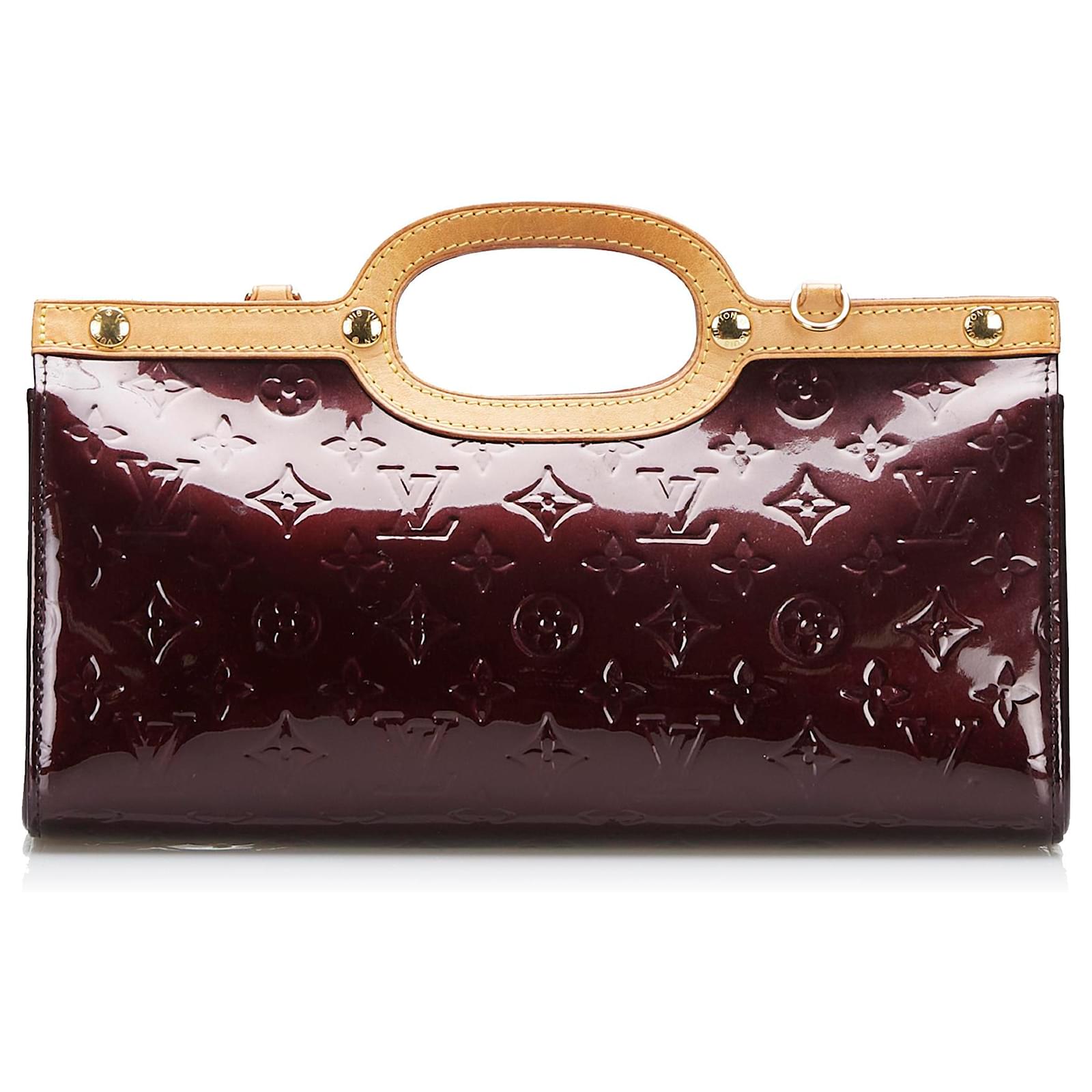 Louis Vuitton VIOLET VERNIS LEATHER and VACHETTA LEATHER ROXBURY