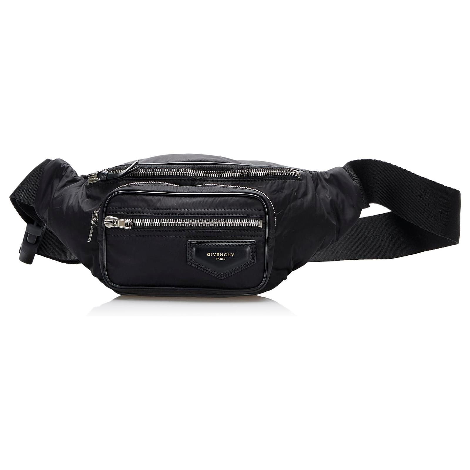 Givenchy Black Nylon Belt Bag Cloth ref.807665 Joli Closet