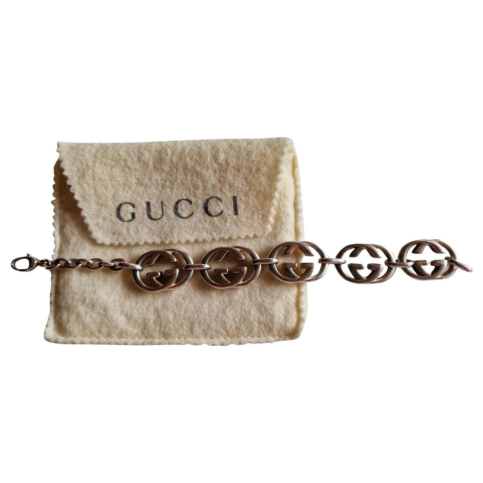 Gucci GG in sterling silver 925 + key ring Silvery  - Joli Closet
