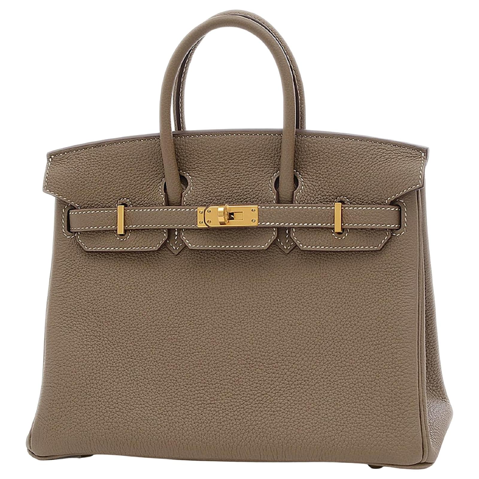 Hermès HERMES BIRKIN Grau Leder ref.808575 Joli Closet
