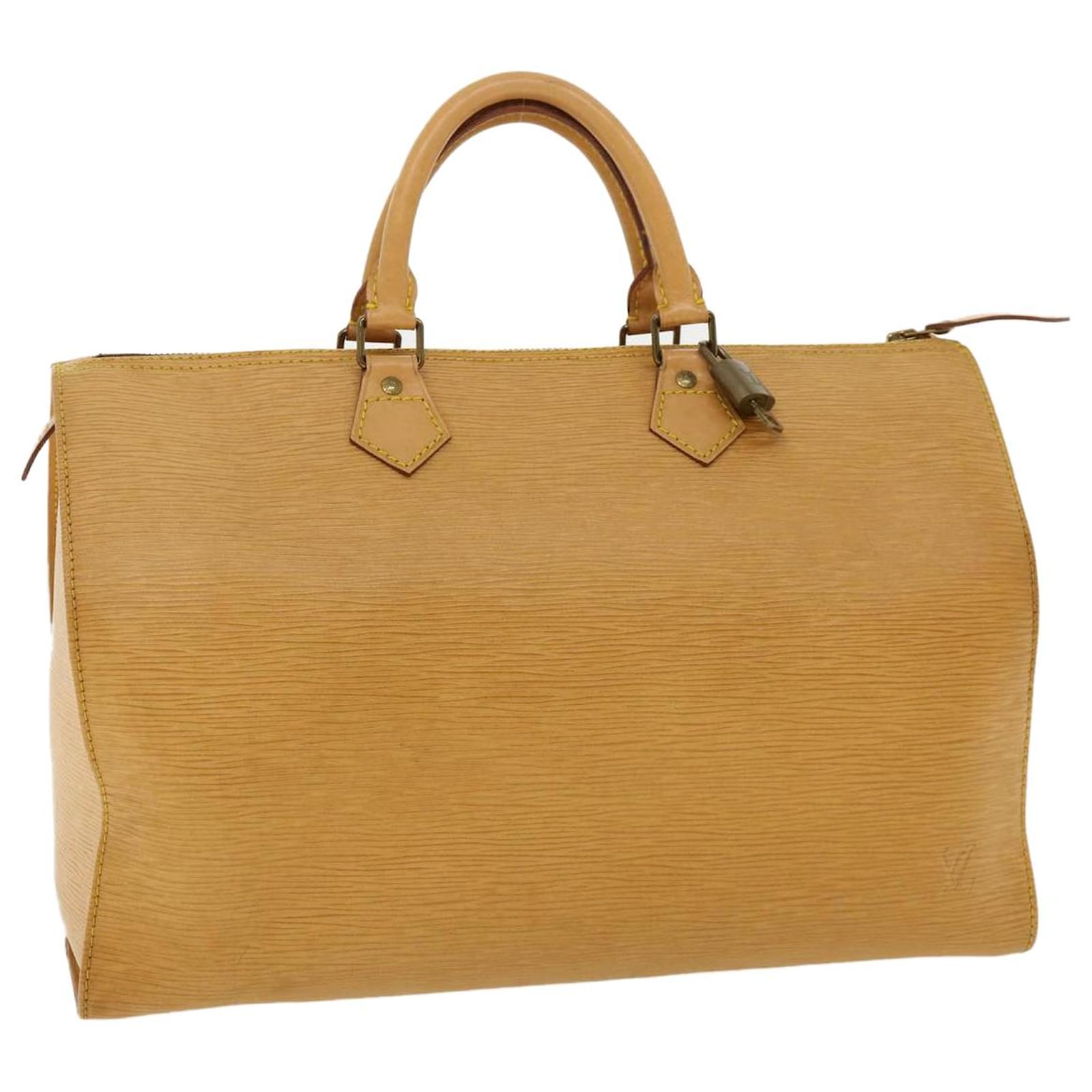 Louis Vuitton Epi Speedy 35 Hand Bag Zipangu Gold LV Auth 36405