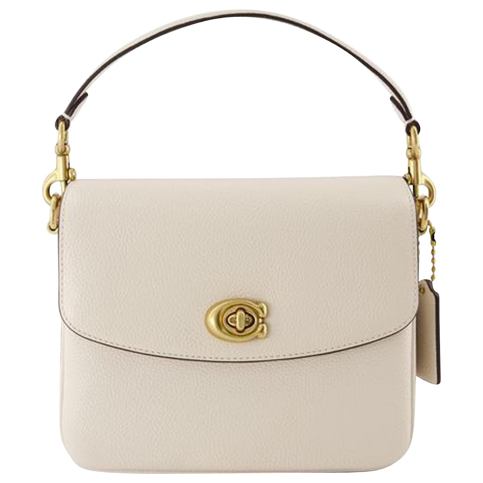 Cassie Corssbody 19 Camera Bag Coach Grey Leather Beige ref