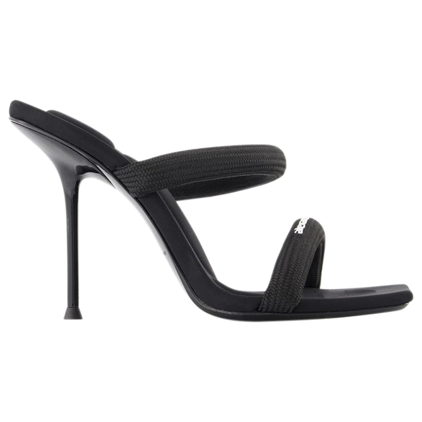 【関税込み】Julie Sandals - Alexander Wang - Nylon - Black julie 105mm nylon tubular sandal in BLACK | alexanderwang®