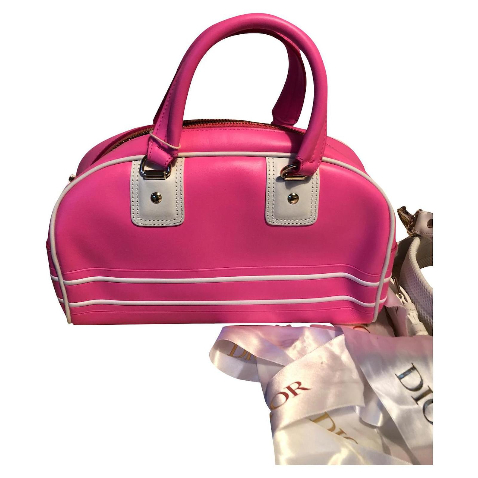 Christian Dior bowling vibe Pink Leather ref.809286 Joli Closet