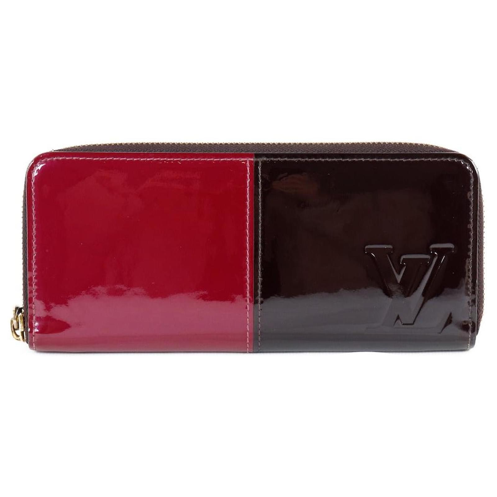 Louis Vuitton Clemence Wallet Patent Leather Magenta in Patent