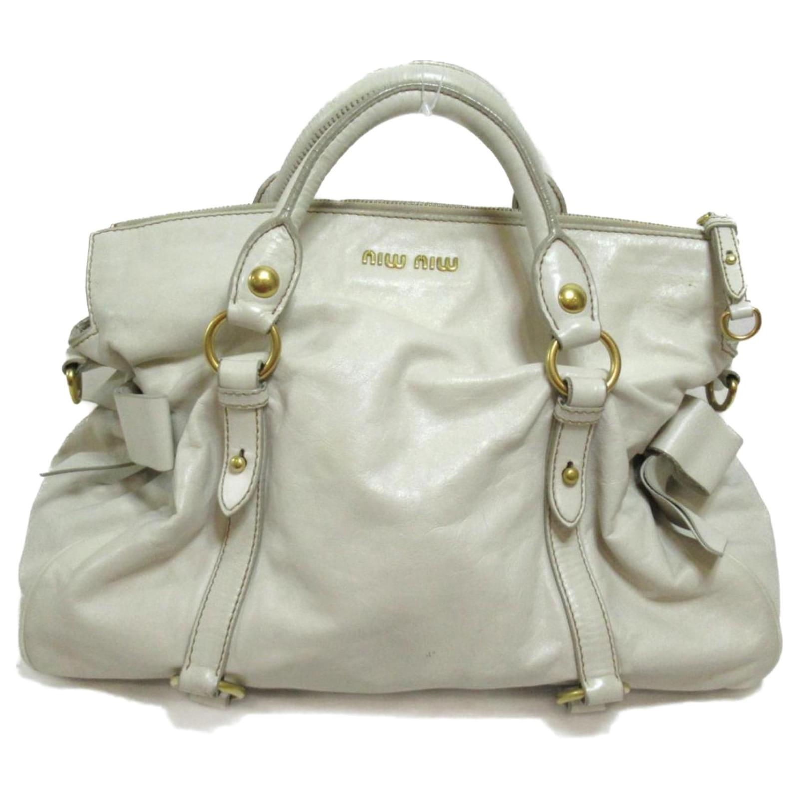 miu miu White Leather ref.809891 Joli Closet