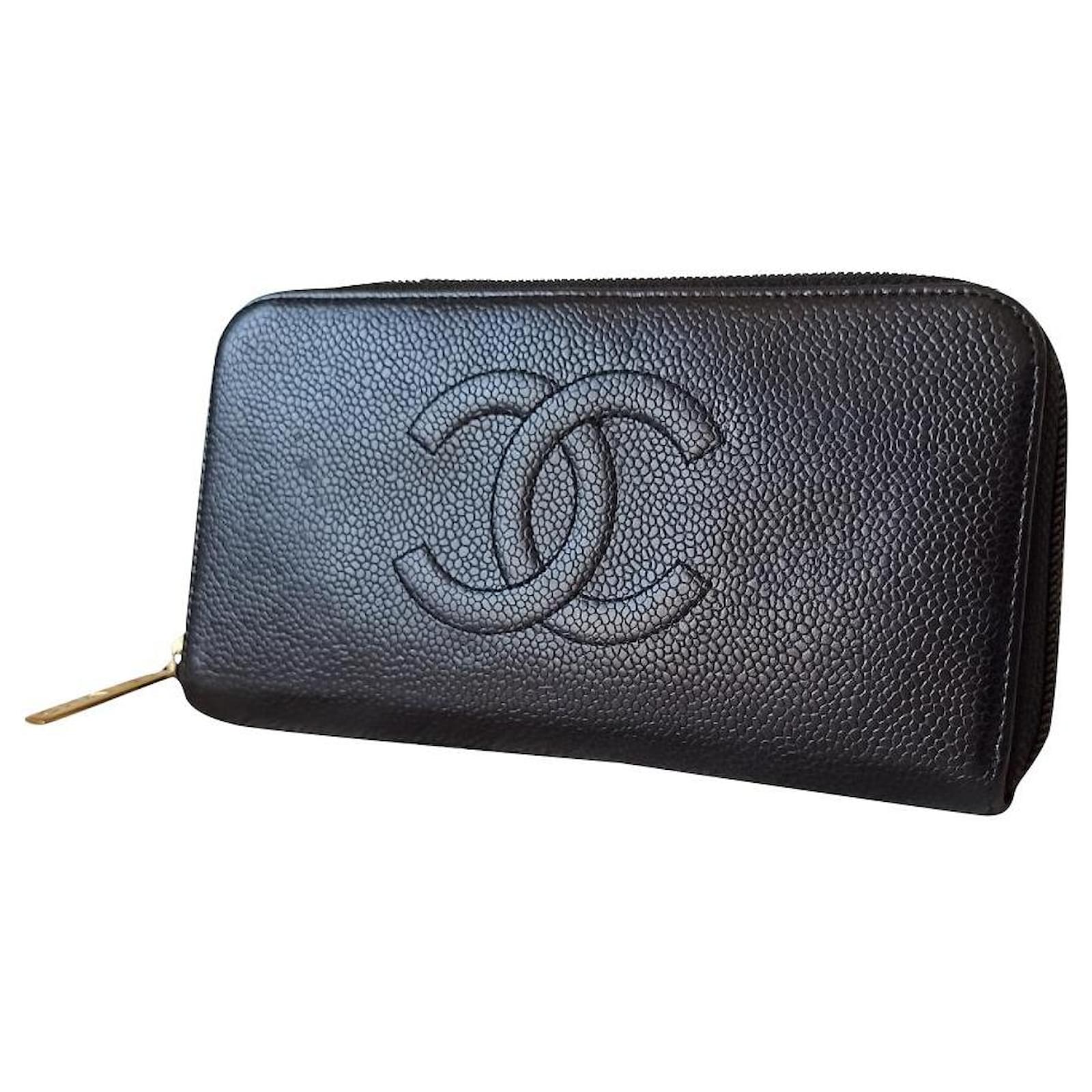 Chanel Wallets Black Leather ref.809940 Joli Closet