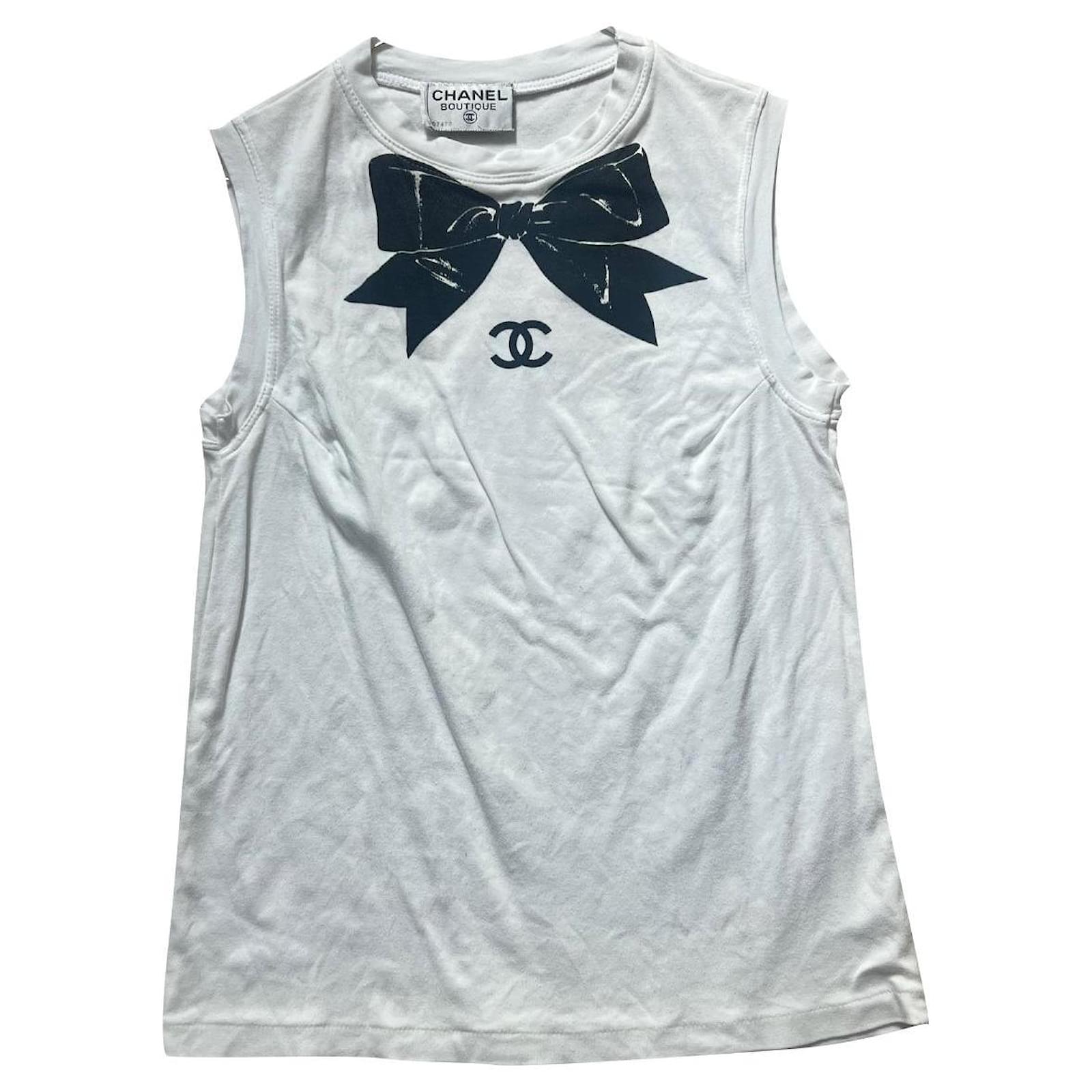 Chanel Tops Black White Cotton ref.810089 - Joli Closet