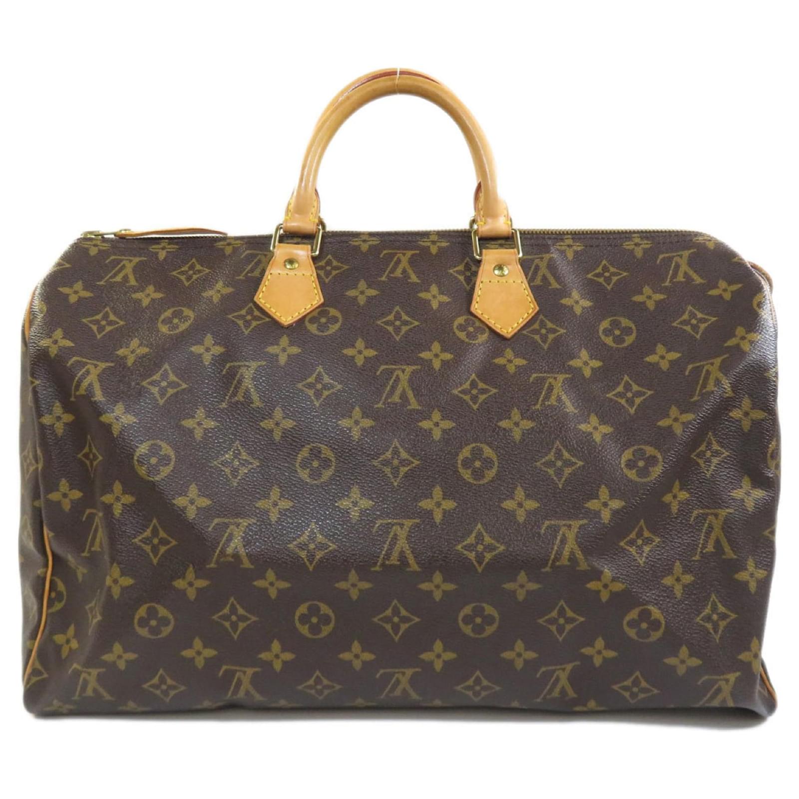 Keepall Louis Vuitton Speedy 40 Brown Cloth ref.810186 - Joli Closet