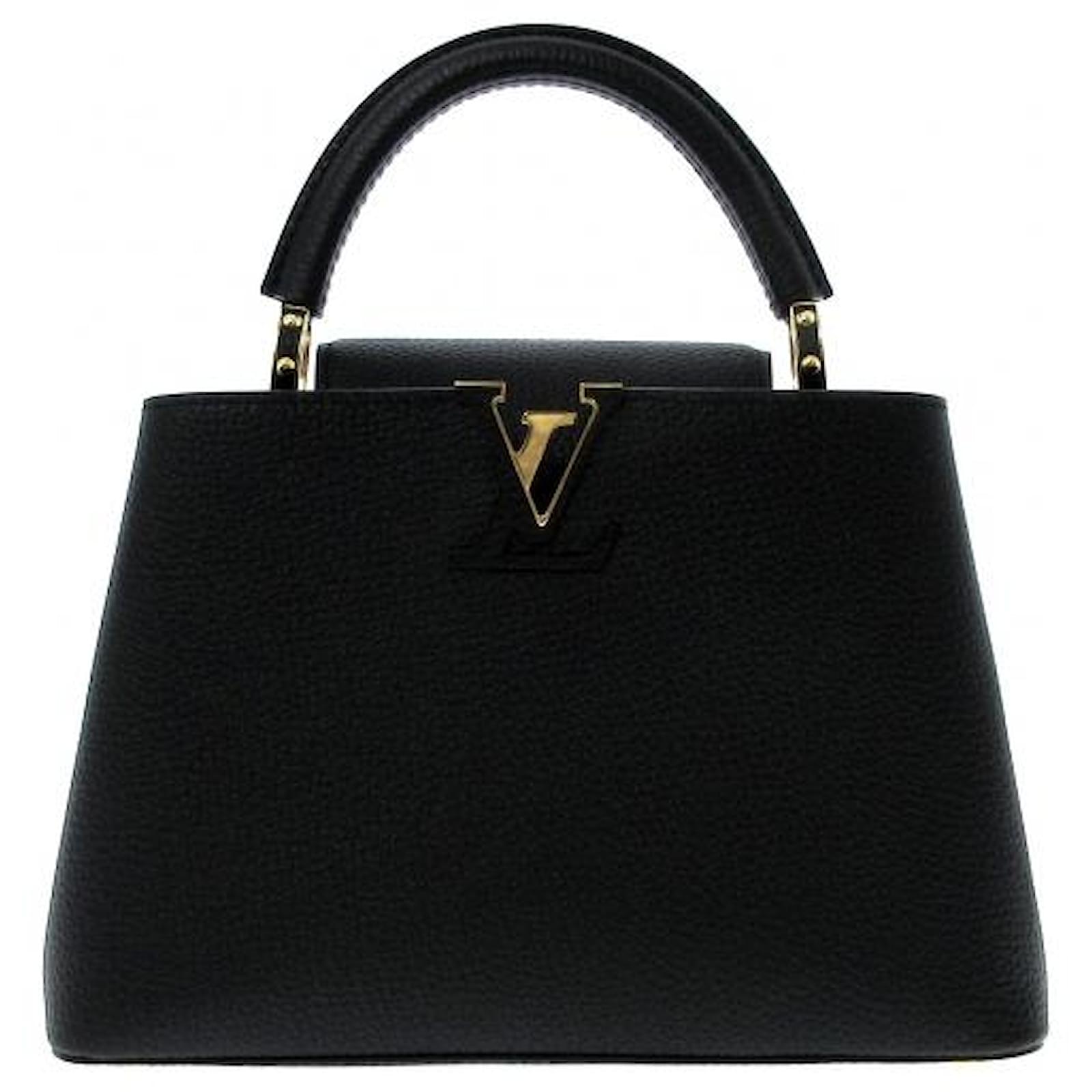Louis Vuitton Top Handle Capucines Taurillon BB Noir Black in