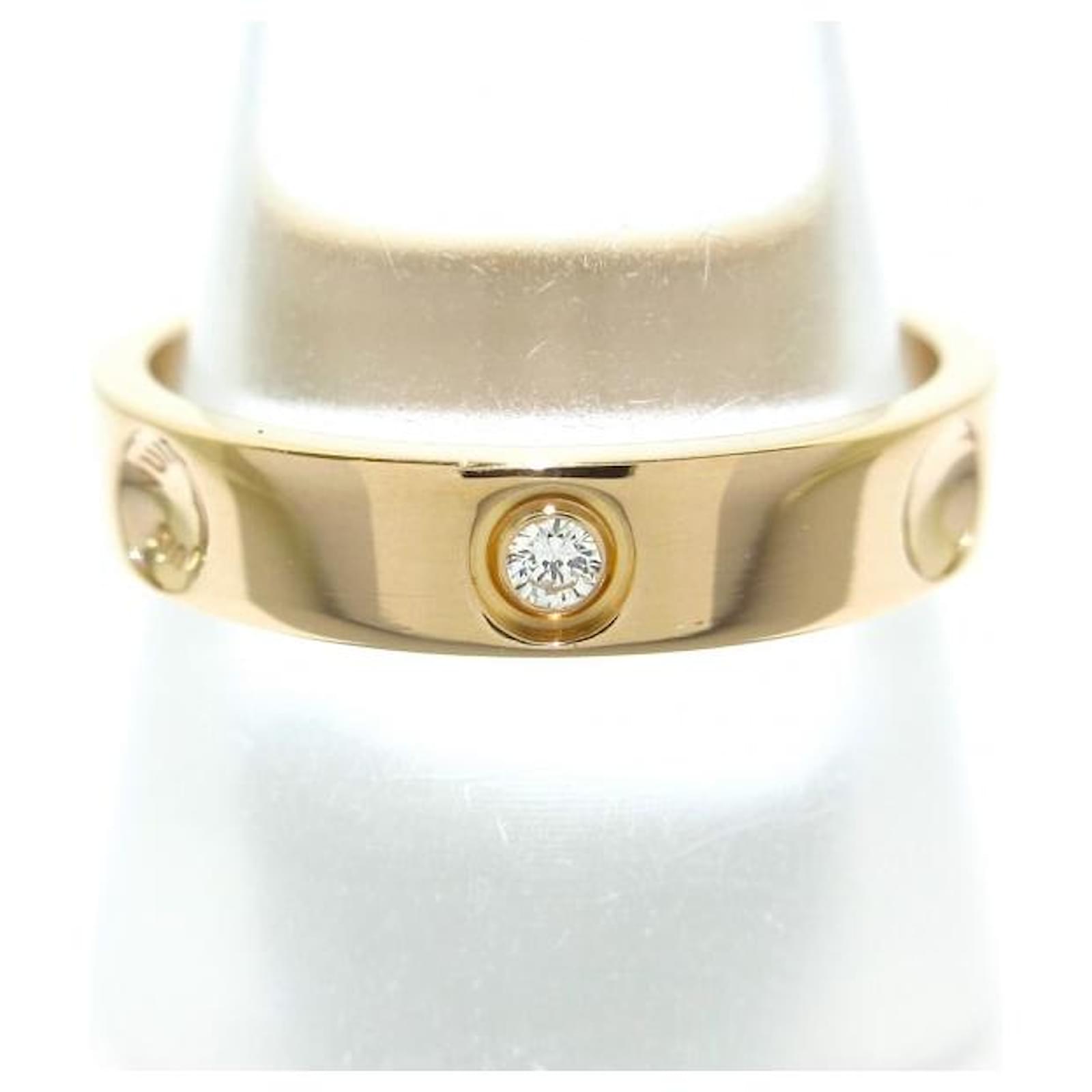 New Louis Vuitton Empreinte 18k Gold Diamond Ring For Sale at
