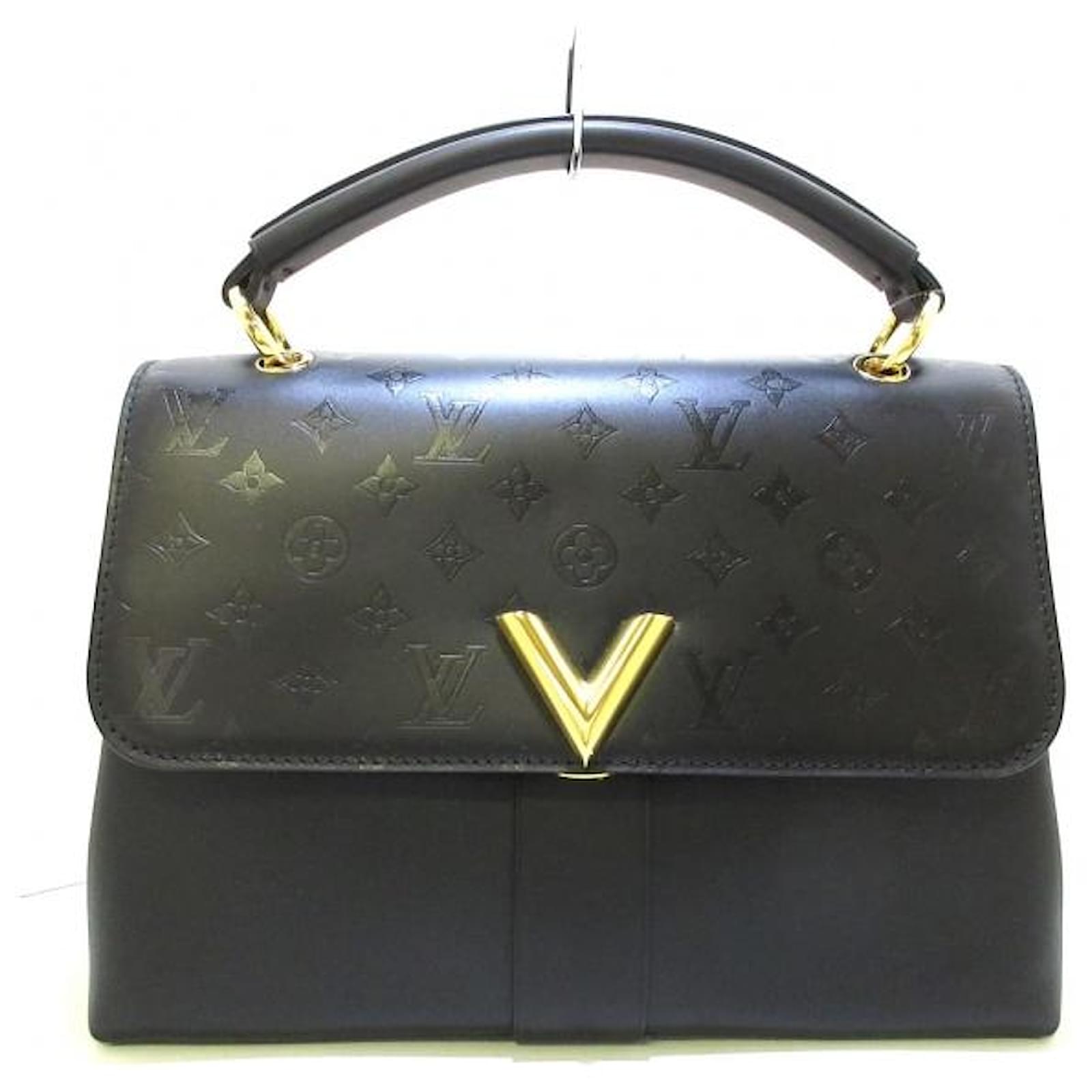 Louis Vuitton Very One Handle Bag Black Leather ref.813884 - Joli Closet