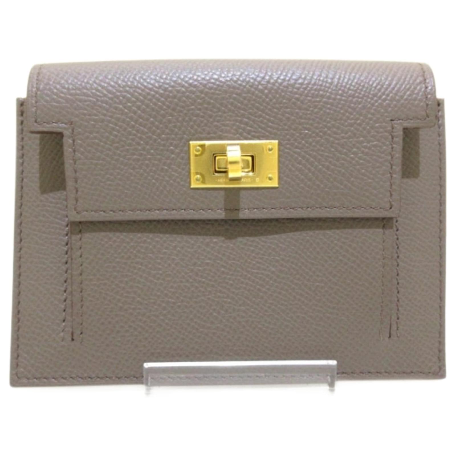 Hermes Epsom Kelly Pocket Compact Wallet Etoupe
